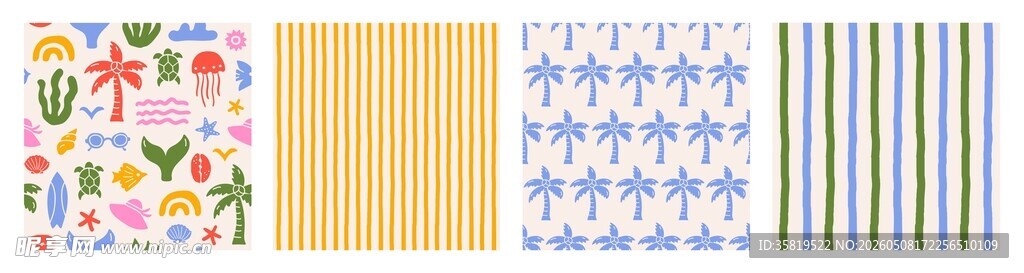 夏日海洋纹样