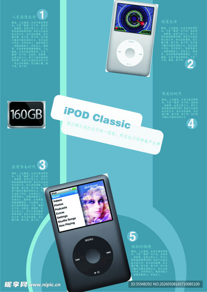 经典iPod系列展示