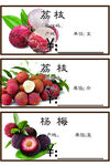 荔枝杨梅水果展示