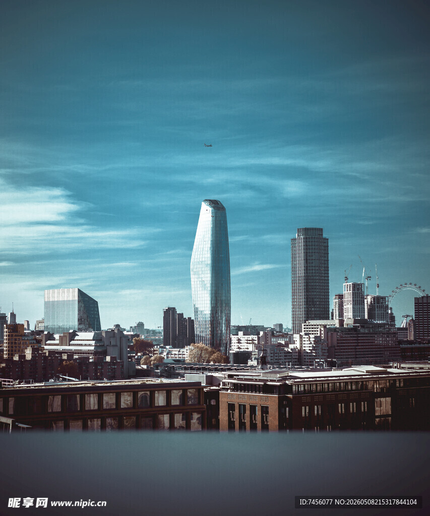 城市天际线与现代建筑景观