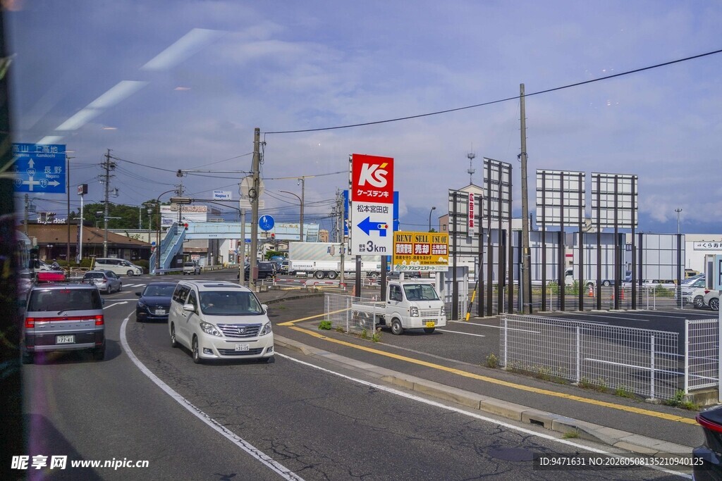 日本城市道路街景