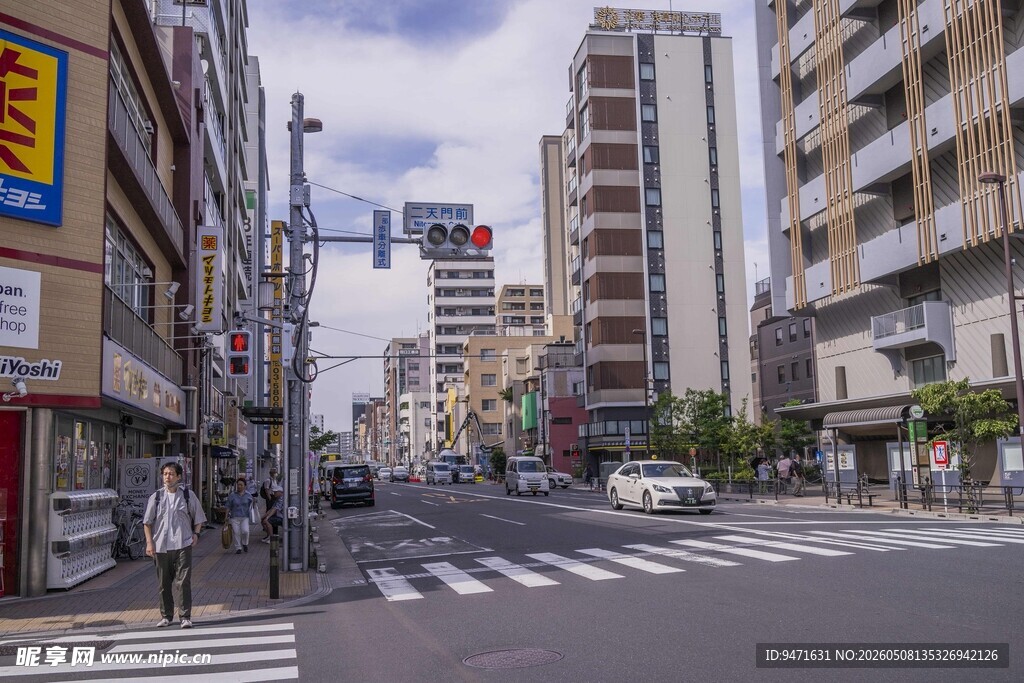 日本城市街道街景