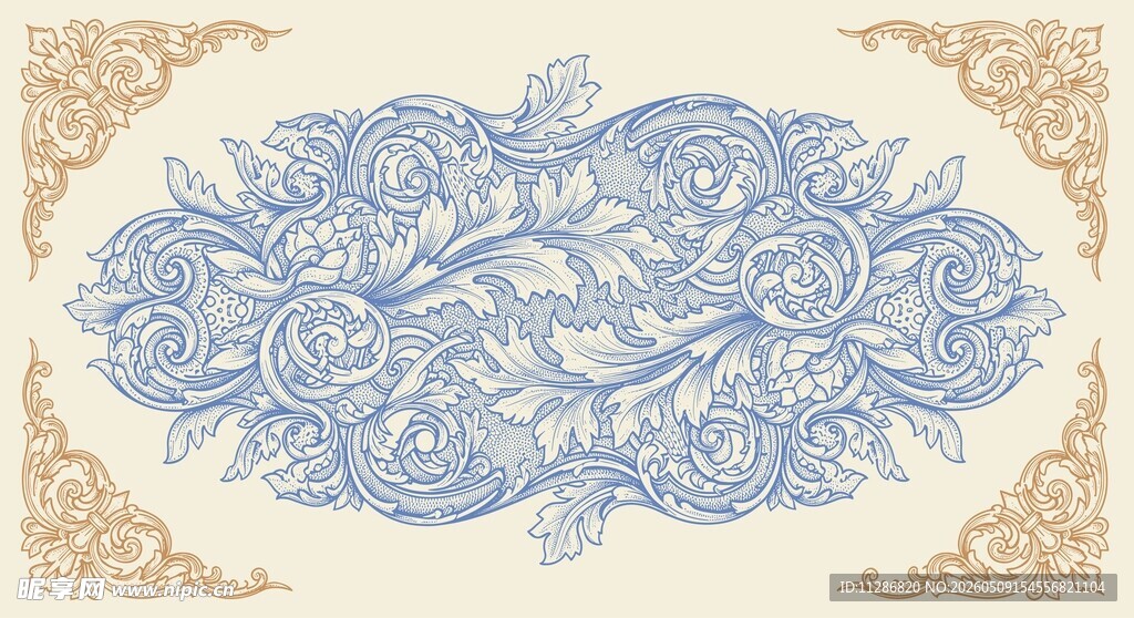 欧式花纹背景