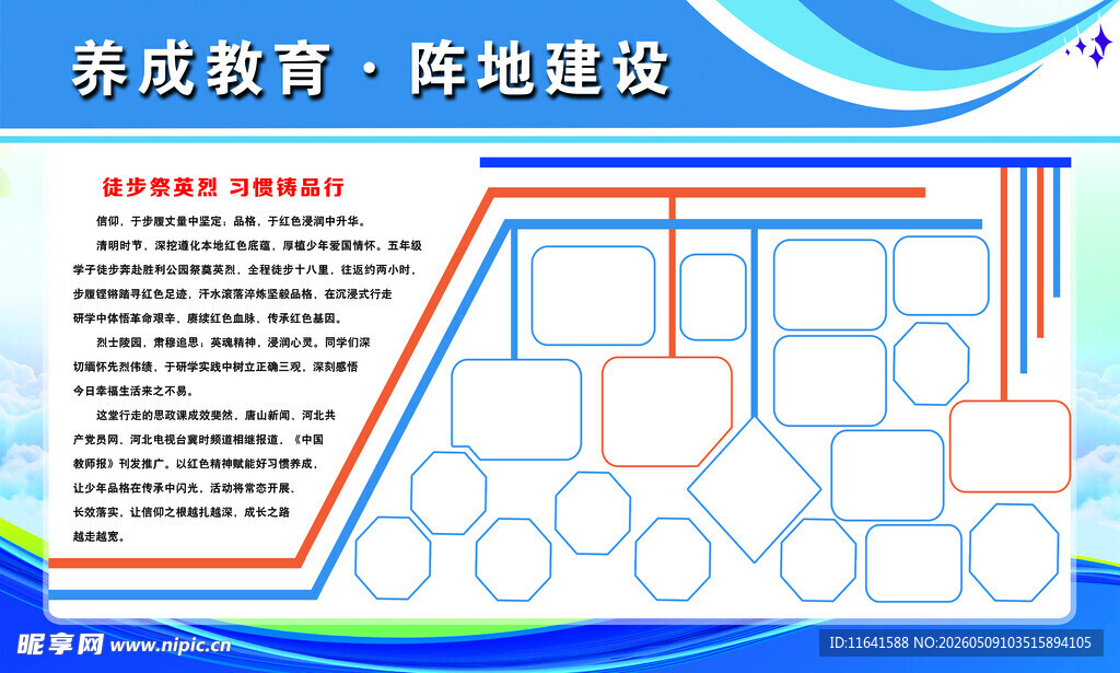 养成教育阵地建设之徒步祭英烈