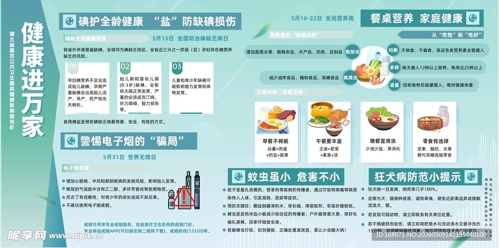 健康生活方案宣传页