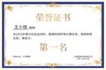 荣誉证书展示