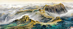 万里长城 山水景观装饰画
