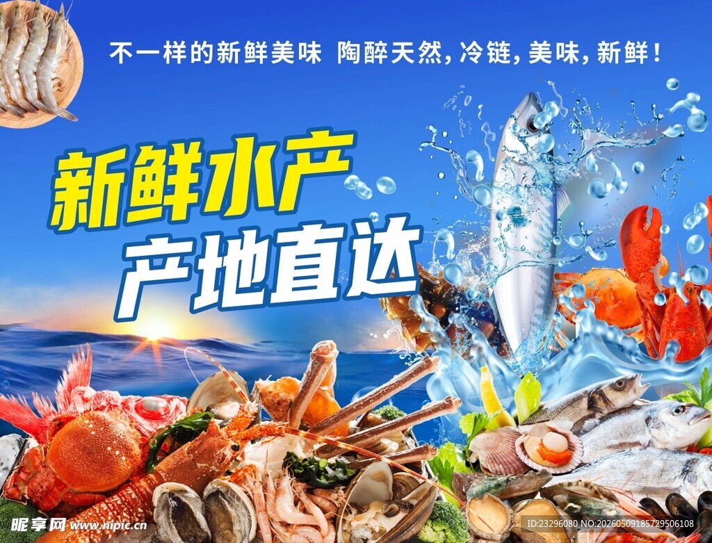 新鲜水产产地直达海鲜图
