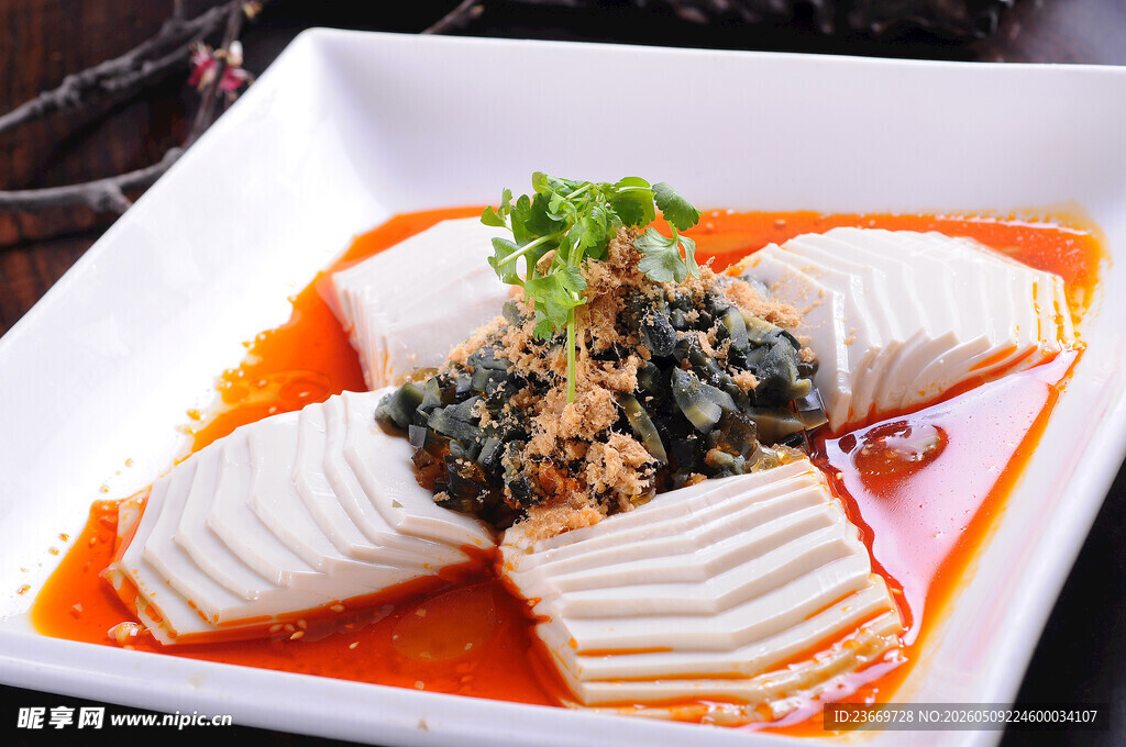 红油拌豆腐