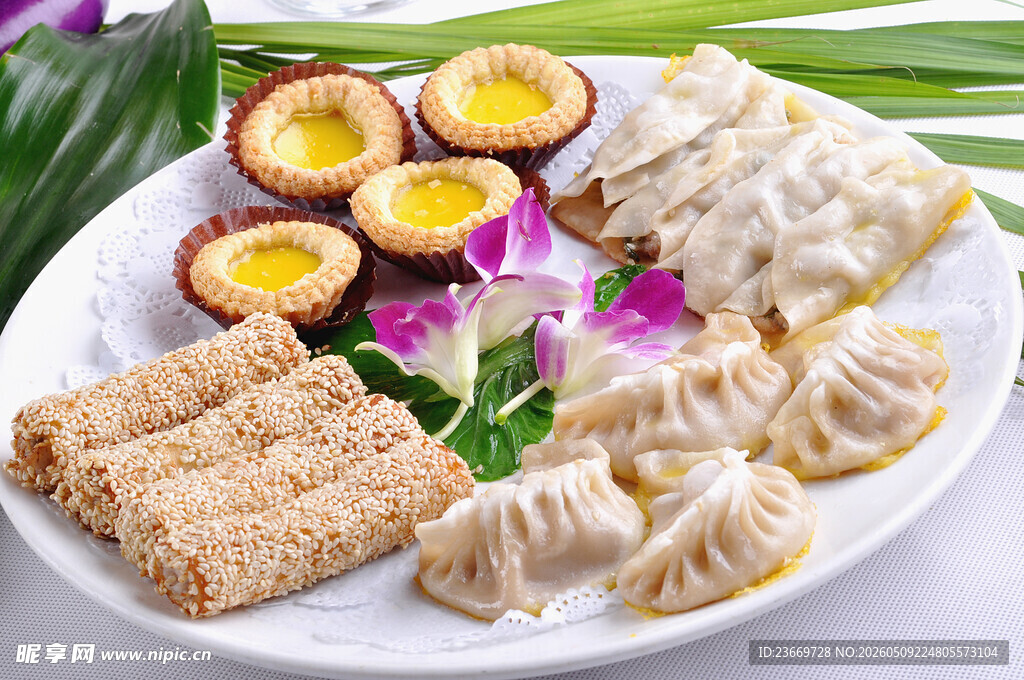 美味中式点心拼盘