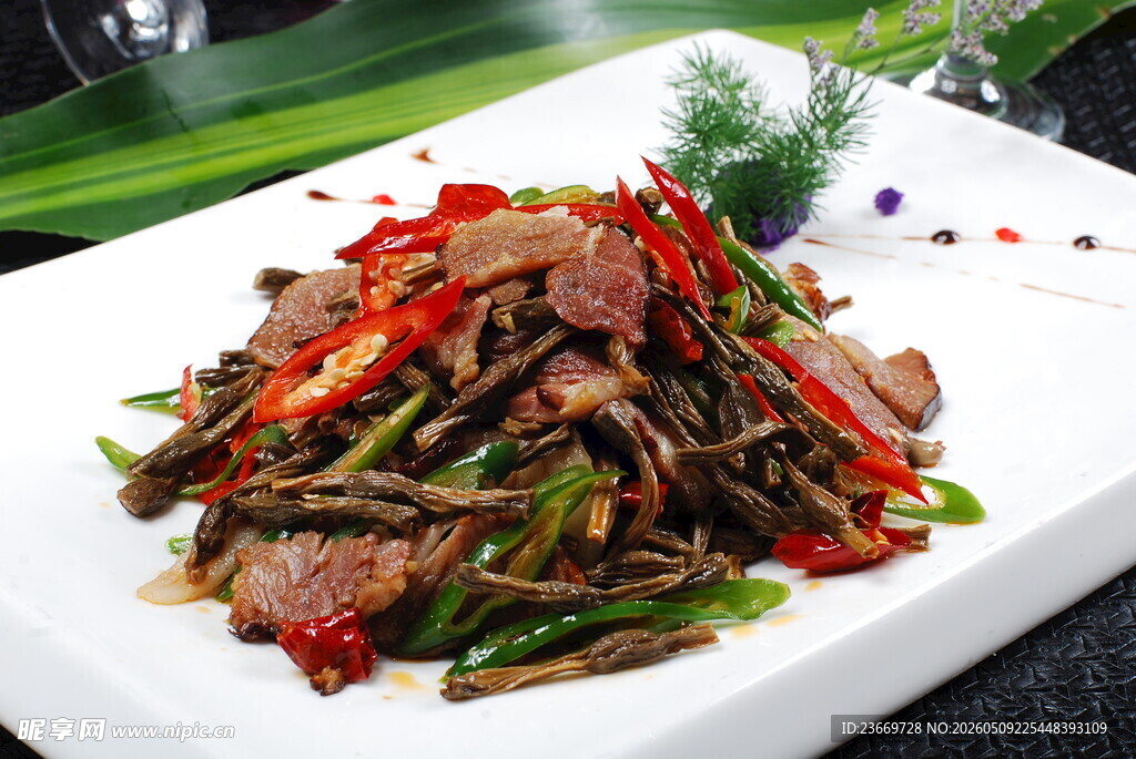 干豆角炒腊肉