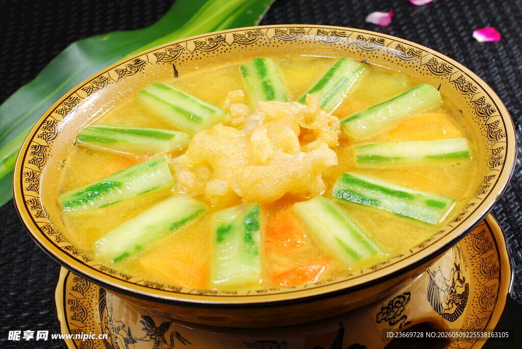金汤蔬菜烩鱼肚