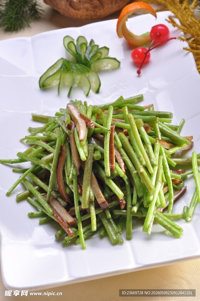 空心菜炒腊肉