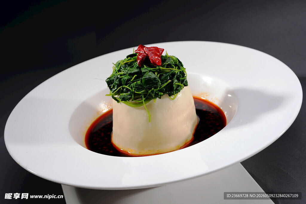 菠菜豆腐塔