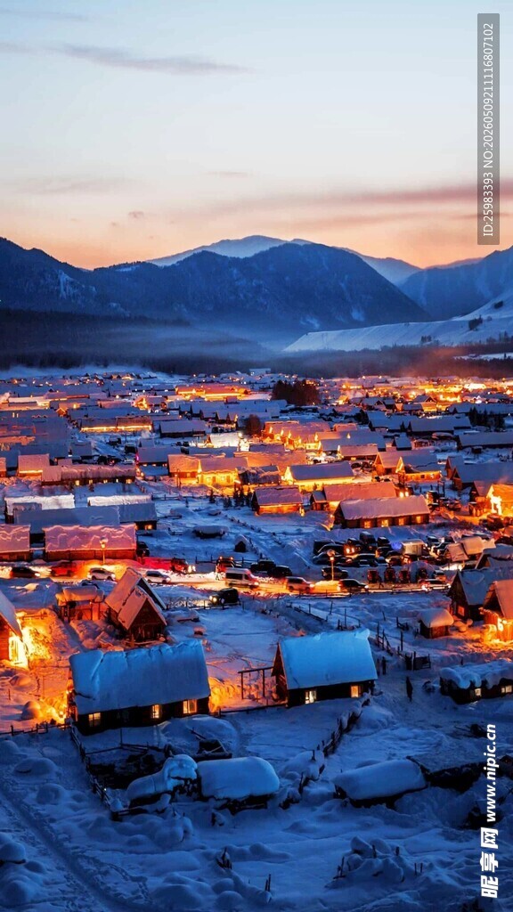 雪后山村
