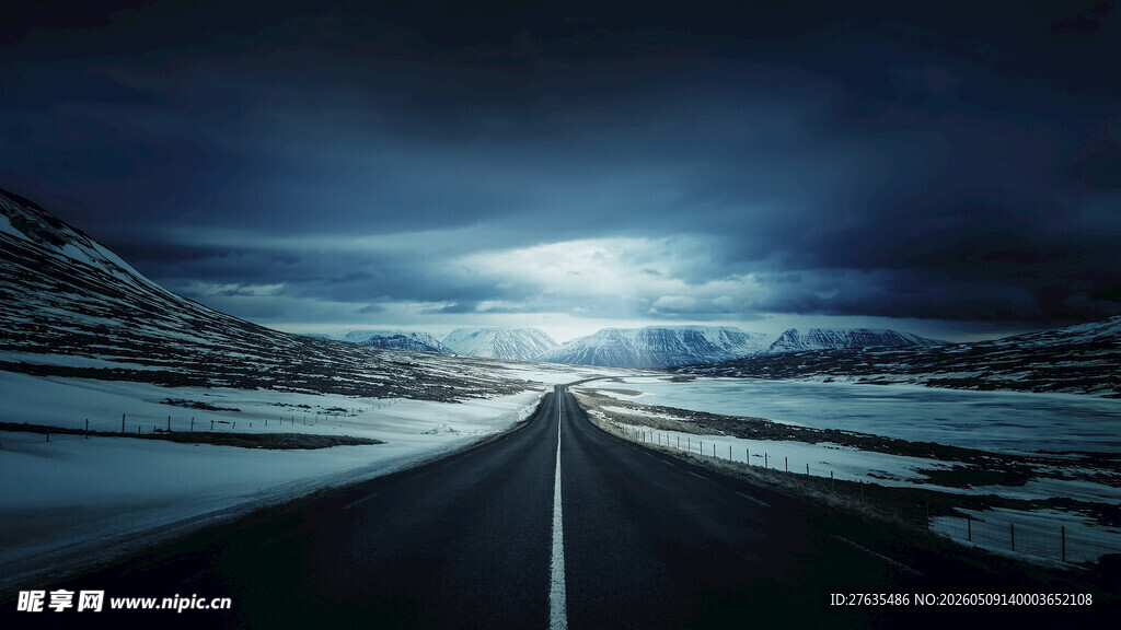 雪夜公路