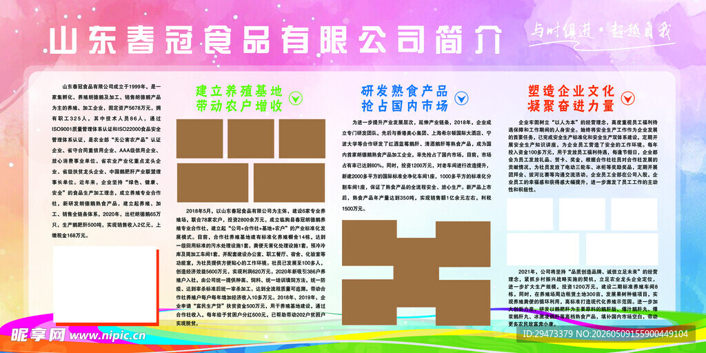 企业介绍展板