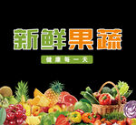 新鲜果蔬玻璃贴