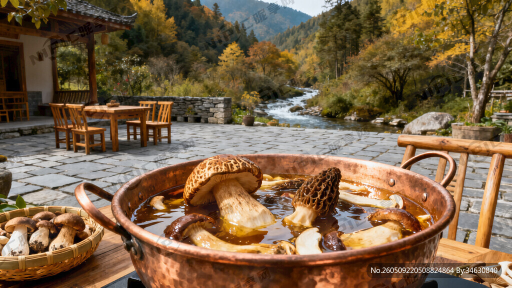 云南野生菌火锅 山野 山林