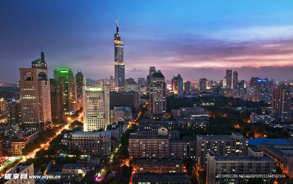 城市璀璨夜景