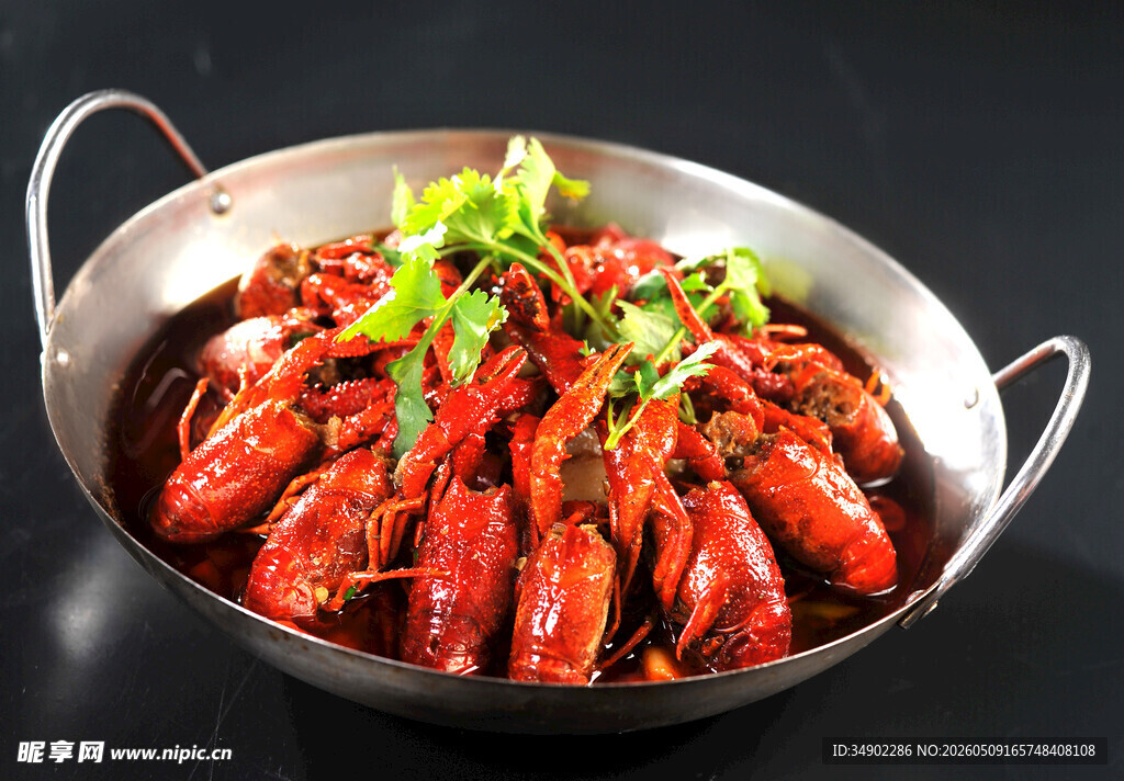 香辣小龙虾美食特写
