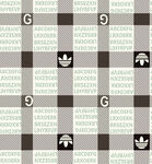 格子图案的潮流服饰面料