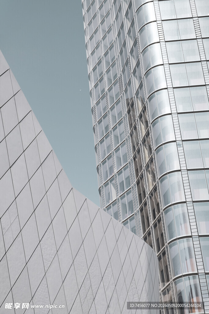 现代风格的城市建筑外观