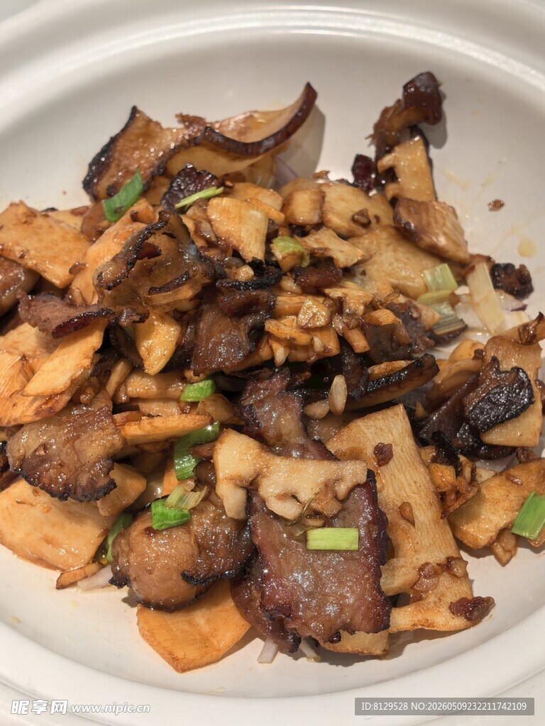 香煎豆腐炒肉片