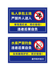 严禁垂钓禁止进入警示标识牌