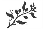 简约植物枝叶图案