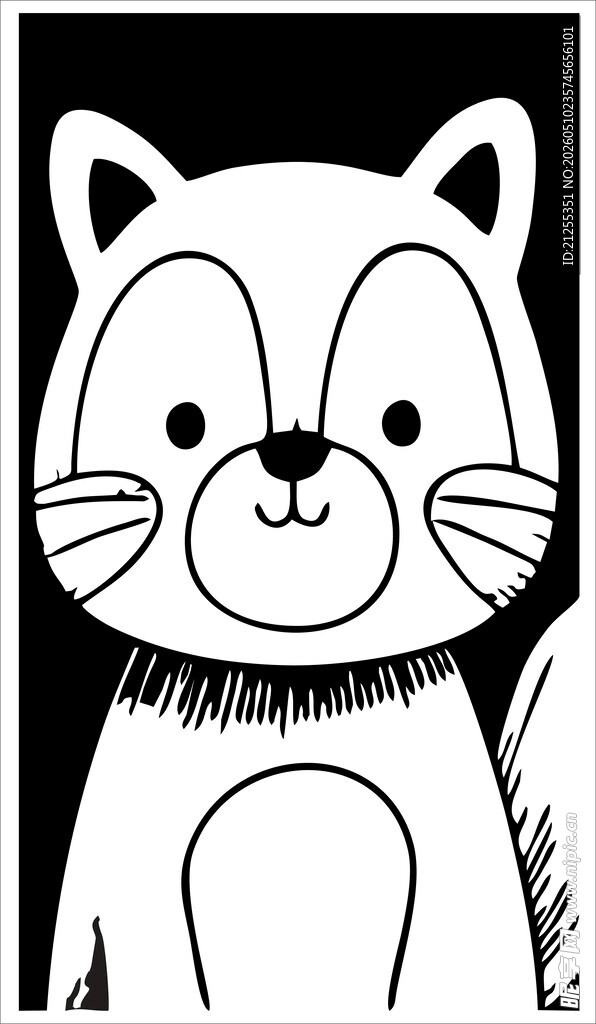可爱猫咪简笔画形象