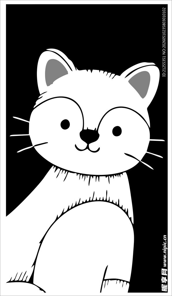 可爱卡通小猫形象