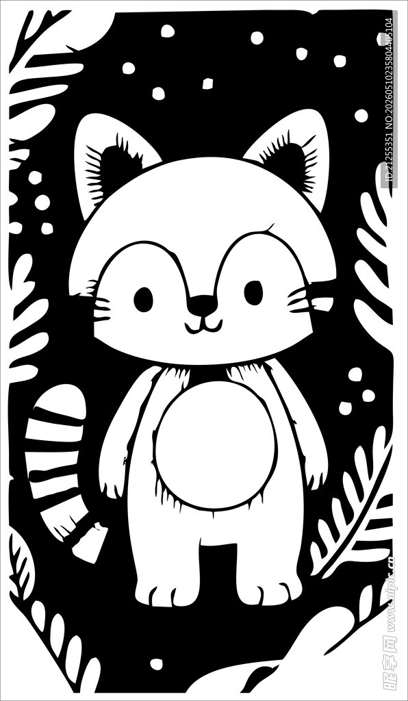 可爱小狐狸插画
