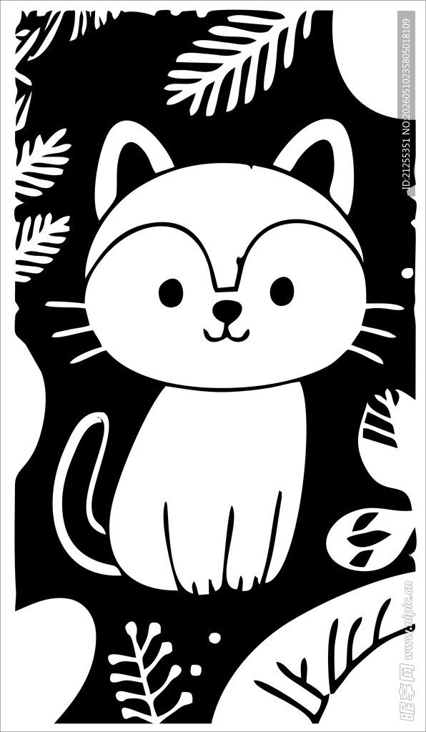 可爱猫咪插画