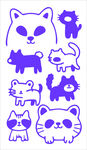 可爱猫狗卡通图案集合