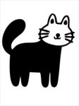 可爱卡通黑猫形象