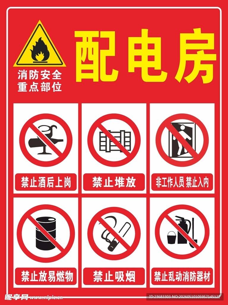 配电房安全警示标识牌