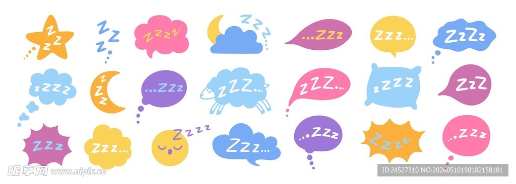 睡眠主题素材