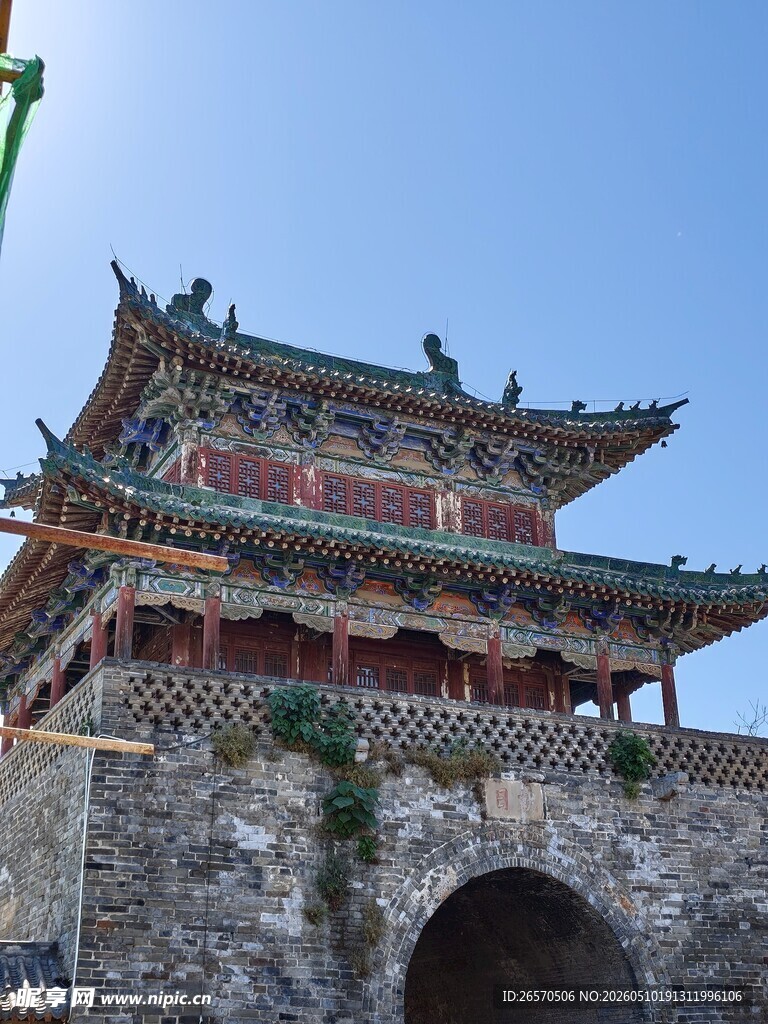 中式古城楼景观