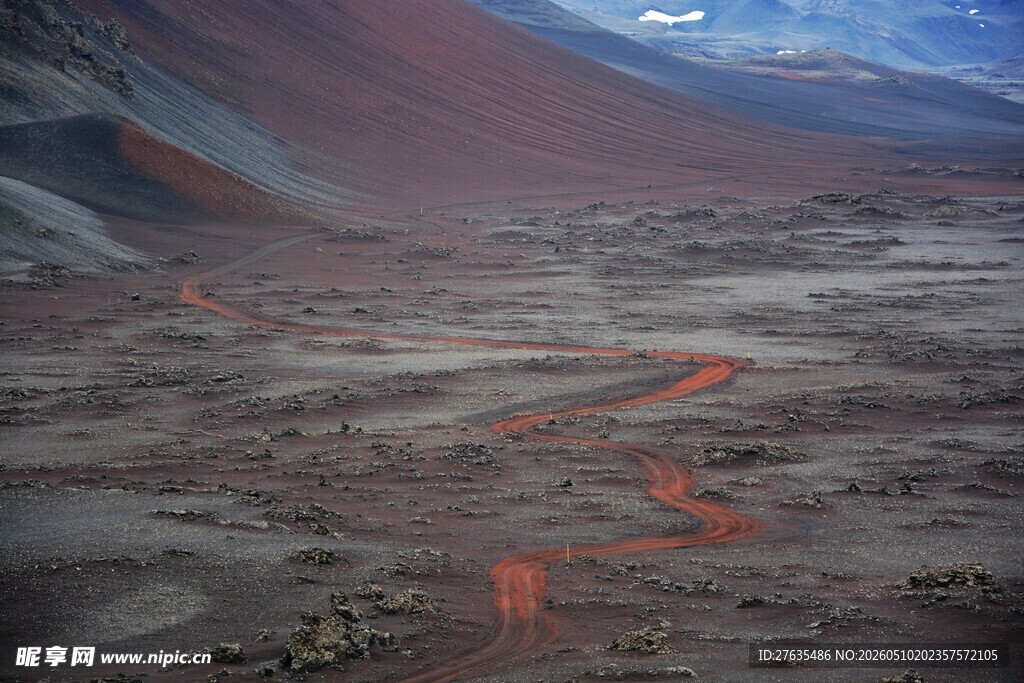 火山熔岩地貌壮观景象