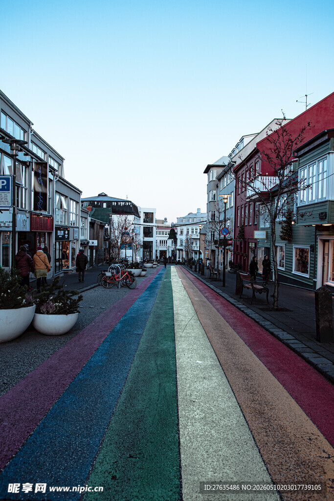 彩色街道