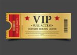 VIP 入场券模板