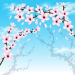 桃花背景素材
