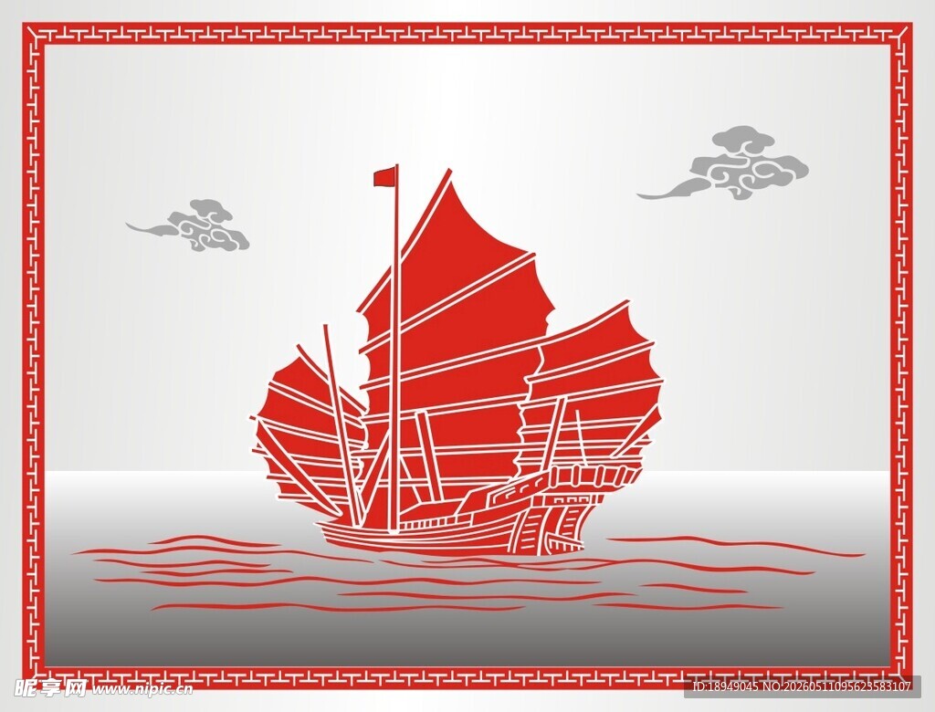 一帆风顺帆船