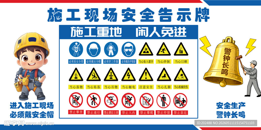 施工现场安全警示标识集