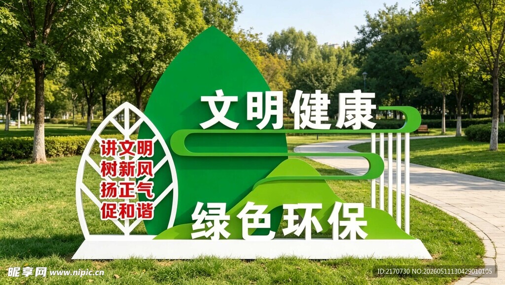 绿色环保景观标识牌