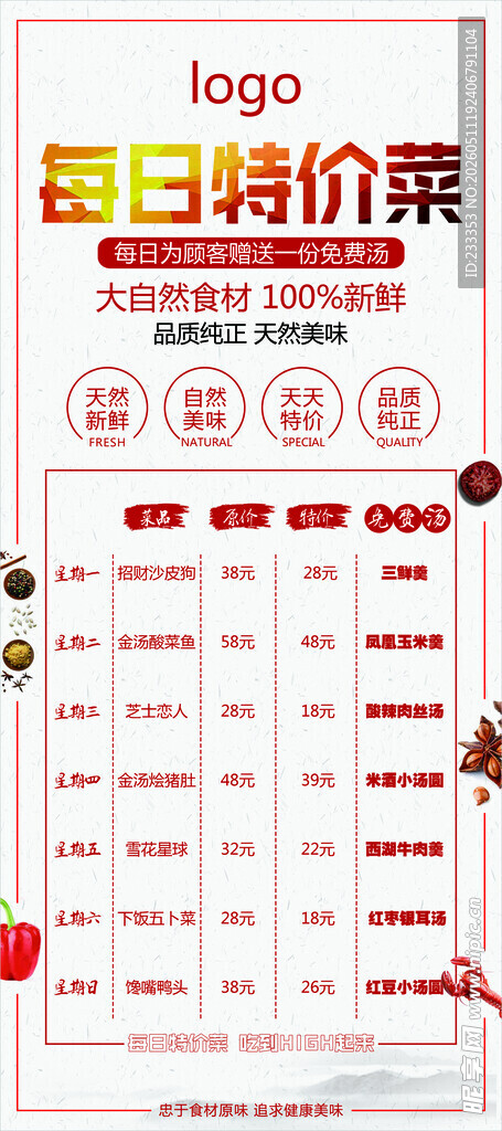 美食 餐饮底纹 餐券