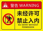 未经许可禁止入内
