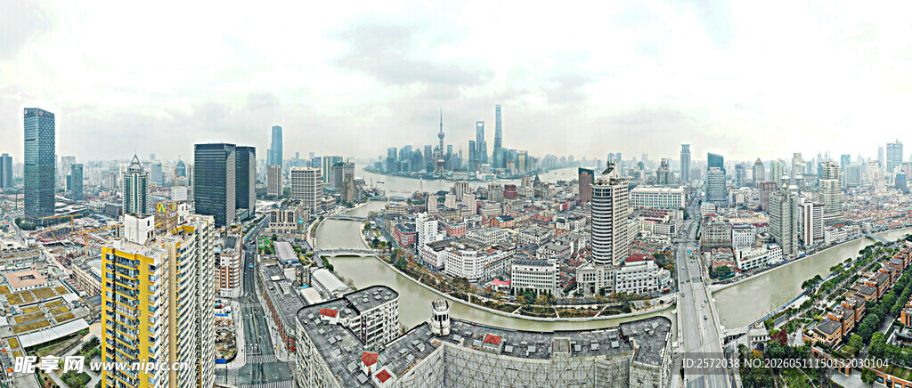 上海市区俯瞰