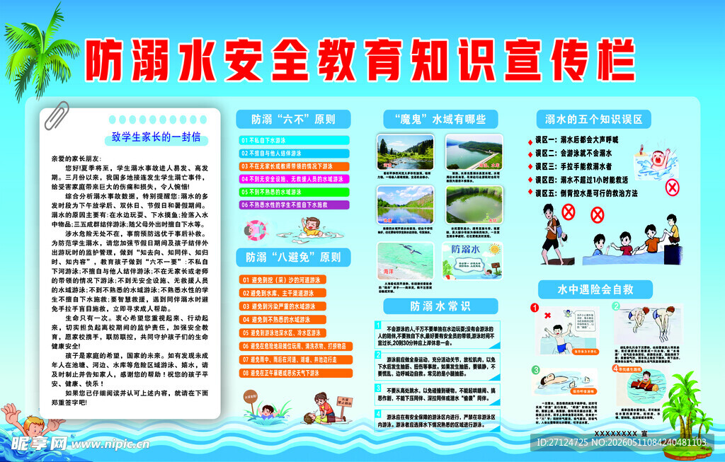防溺水宣传栏
